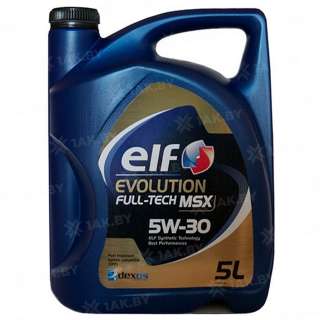 масло моторное ELF EVOLUTION FULL-TECH MSX 5W-30, 5 л