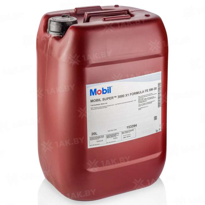 Масло моторное Mobil Super 3000 X1 Formula FE 5W30, 20 л 0