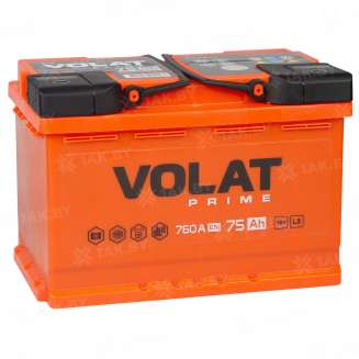 Аккумулятор VOLAT Prime (75 Ah) 760 A, 12 V Прямая, L+ L3 VP751 5