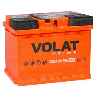 Аккумулятор VOLAT Prime (55 Ah) 530 A, 12 V Обратная, R+ L2 VP550 5