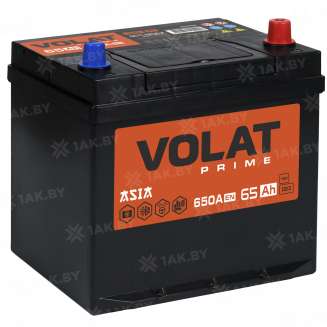 Аккумулятор VOLAT Prime Asia (65 Ah) 650 A, 12 V Обратная, R+ D23 VP650J 2