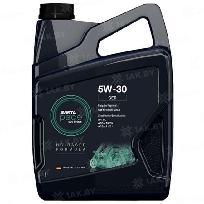 Масло моторное AVISTA PACE EVO PRIME GER SAE 5W-30, 4 л 0