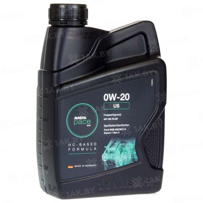 Масло моторное AVISTA PACE EVO US 0W-20, 1 л 0