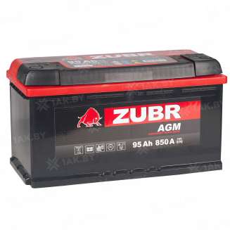 Аккумулятор ZUBR AGM (95 Ah) 850 A, 12 V Обратная, R+ 59502950 5