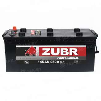 Аккумулятор ZUBR Professional (145 Ah) 950 A, 12 V Обратная, R+ D4 ZU1454S 2