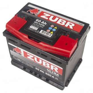Аккумулятор ZUBR Ultra (60 Ah) 600 A, 12 V Обратная, R+ L2 ZU600S 3
