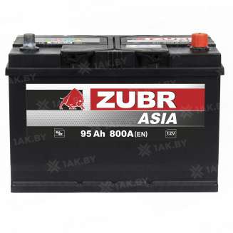 Аккумулятор ZUBR Ultra Asia (95 Ah) 800 A, 12 V Обратная, R+ D31 ZU950J 1