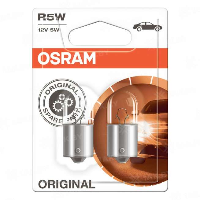 Лампа автомобильная 5007-02B (R5W) 5W 12V BA15S 10XBLI2DK BR OSRAM, Словакия (ШК:4050300925585 Артикул 5007-02В), Страна пр-ва: Словакия 0