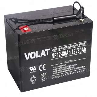 Аккумулятор VOLAT для ИБП, детского электромобиля, эхолота (80 Ah,12 V) AGM 260x170x215 22.5 кг Аккумулятор VOLAT для ИБП, детского электромобиля, эхолота (80 Ah,12 V) AGM 260x170x215 22.5 кг