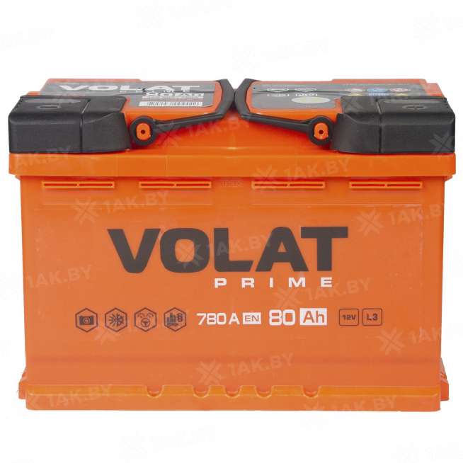 Аккумулятор VOLAT Prime (80 Ah) 780 A, 12 V Обратная, R+ L3 VP800 11
