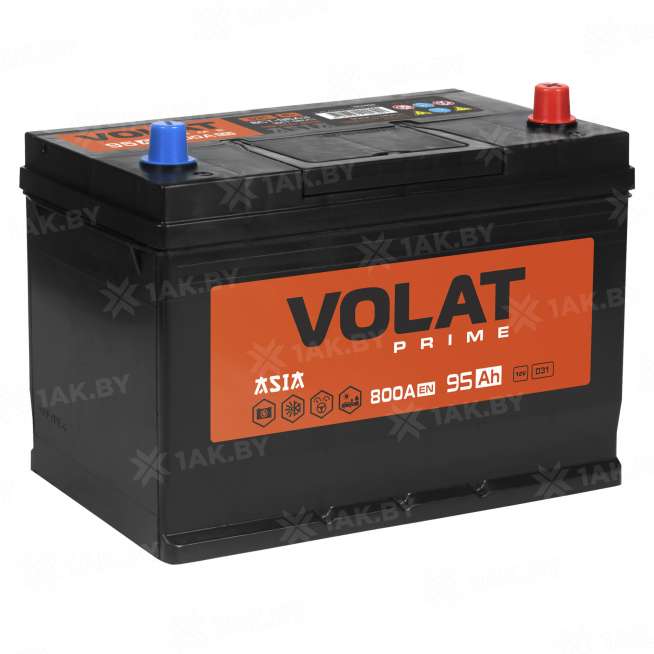 Аккумулятор VOLAT Prime Asia (95 Ah) 800 A, 12 V Обратная, R+ D31 VP950J 0