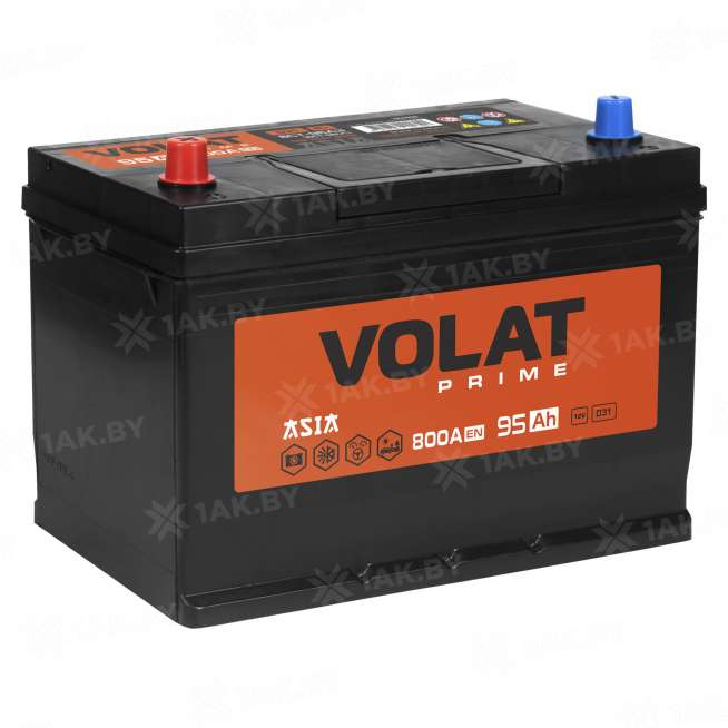 Аккумулятор VOLAT Prime Asia (95 Ah) 800 A, 12 V Прямая, L+ D31 VP951J 0