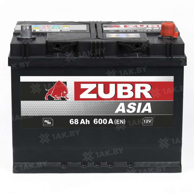 Аккумулятор Zubr Clarios 68 Ah, 600 A, 12 V, Обратная полярность, R+, D23 7