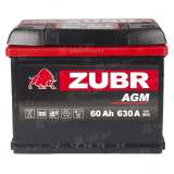 Аккумулятор ZUBR (60 Ah) 630 A, 12 V Обратная, R+ Аккумулятор ZUBR (60 Ah) 630 A, 12 V Обратная, R+