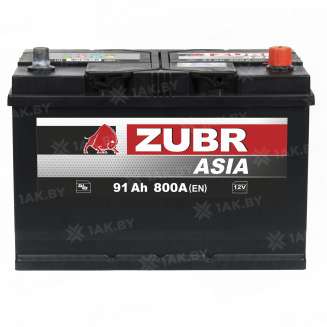 Аккумулятор ZUBR Clarios (91 Ah) 800 A, 12 V Обратная, R+ 6