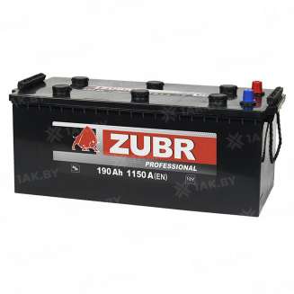 Аккумулятор ZUBR Professional (190 Ah) 1200 A, 12 V Прямая, L+ D4 00039543 3