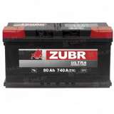 Аккумулятор ZUBR (80 Ah) 740 A, 12 V Обратная, R+ Аккумулятор ZUBR (80 Ah) 740 A, 12 V Обратная, R+