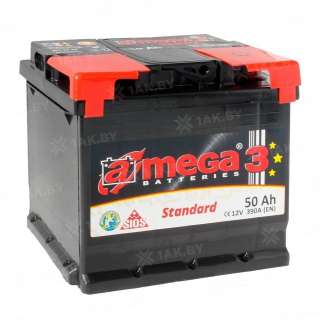 Аккумулятор A-mega Standard (50 Ah) , 12 V Обратная, R+ L2 Аккумулятор A-mega Standard (50 Ah) , 12 V Обратная, R+ L2