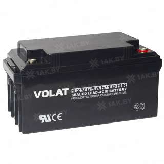 Аккумулятор VOLAT для ИБП, детского электромобиля, эхолота (65 Ah,12 V) AGM 350x166x179 20 кг Аккумулятор VOLAT для ИБП, детского электромобиля, эхолота (65 Ah,12 V) AGM 350x166x179 20 кг
