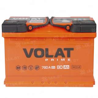 Аккумулятор VOLAT Prime (80 Ah) 780 A, 12 V Обратная, R+ L3 VP800