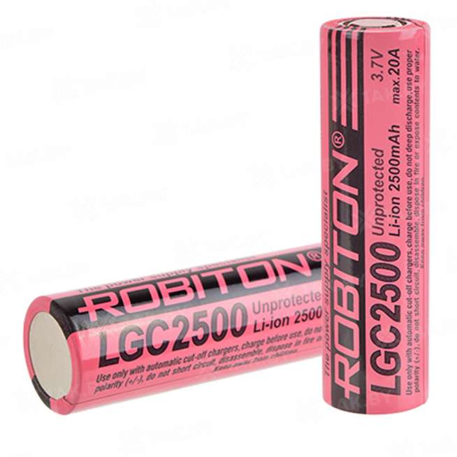 Аккумулятор ROBITON LGC2500 20А (без защиты) 0