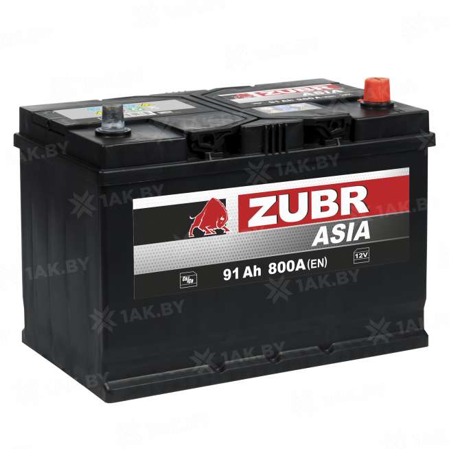 Аккумулятор Zubr Clarios 91 Ah, 800 A, 12 V, Обратная полярность, R+, D31 9