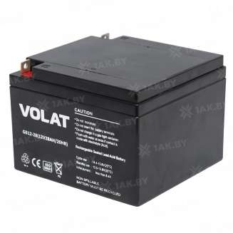 Аккумулятор VOLAT (28 Ah,12 V) AGM 166x175x125 8 кг 1