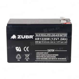 Аккумулятор ZUBR (7.2 Ah,12 V) AGM 151х98х94 2.5 кг 5
