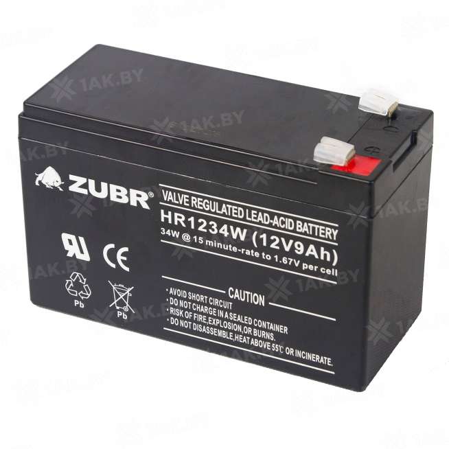Аккумуляторная батарея ZUBR HR1234W 12V9Ah, Китай 4