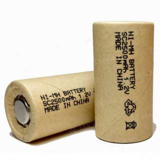Аккумуляторный элемент SUNER Ni- Mh SC flat top 10C (2500 mАh)