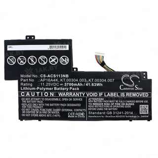Аккумулятор для ноутбуков ACER 11 AO1-132 (Aspire One Cloudbook p/n:AP16A4K) 11.25 V 3.77 Ah арт. 074301