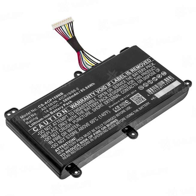 Аккумулятор для ноутбуков ACER 15 G9 (Predator p/n:AS15B3N) 14.4 V 5.7 Ah арт. 074290 0