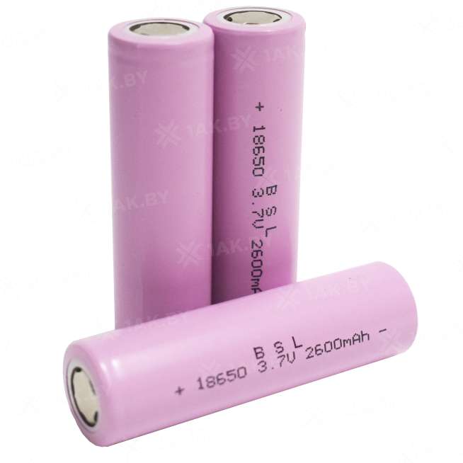 Аккумуляторный элемент BSL 18650 2600 mAh 3C (3.7V, 2.6 А/ч, 7.8A), Китай 2