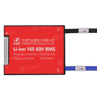 Плата BMS Li-ion 16S 60V 35A, Китай 0