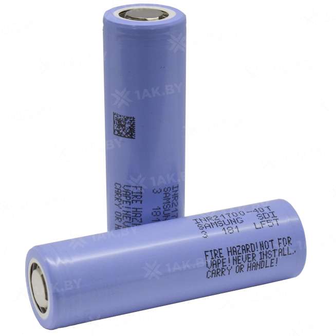 Samsung Li-ion INR21700-40T (40T3) (3.6 В, 4000 мАч, 35А) 0