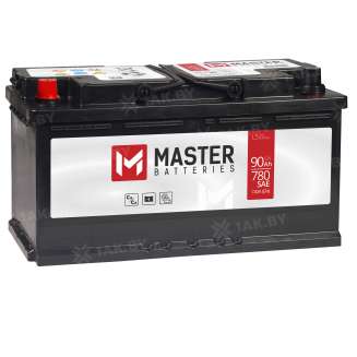 Аккумулятор MASTER BATTERIES (90 Ah) 740 A, 12 V Прямая, L+ L5 MB901E 0