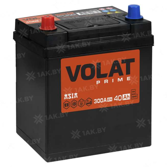 Аккумулятор VOLAT Prime Asia (40 Ah) 300 A, 12 V Прямая, L+ B19 VP401J 0