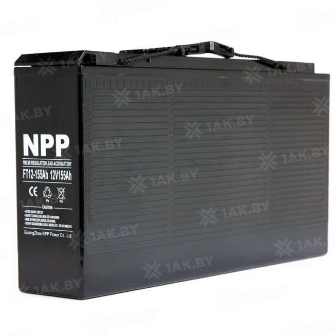 Аккумулятор NPP для ИБП, детского электромобиля, эхолота (155 Ah,12 V) AGM 546х125х315 49.5 кг 0