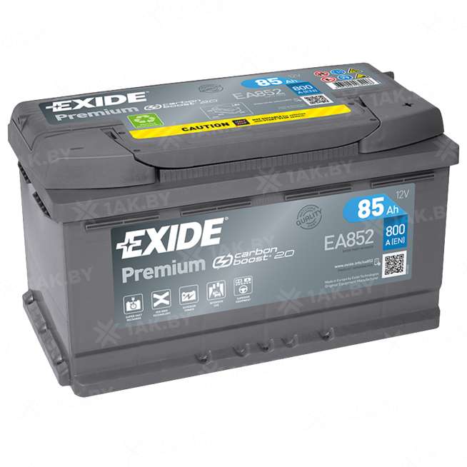 Аккумулятор EXIDE PREMIUM (85 Ah) 800 A, 12 V Обратная, R+ LB4 EA852 0