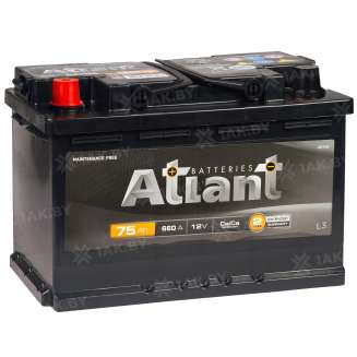 Аккумулятор ATLANT Black (75 Ah) 660 A, 12 V Прямая, L+ L3 AB751SU 0