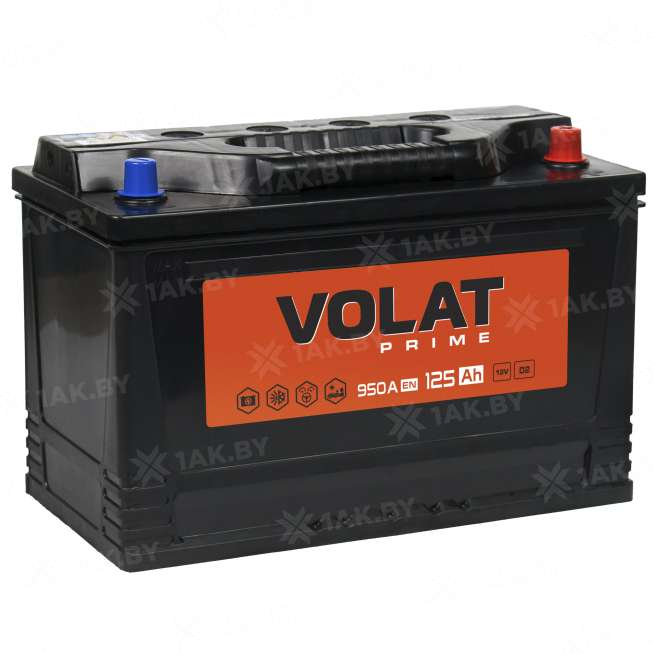 Аккумулятор VOLAT Prime Professional (125 Ah) 950 A, 12 V Обратная, R+ D2 VP1250 0