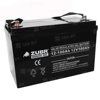 Аккумулятор ZUBR MARINE GEL (100 Ah,12 V) GEL 330x171x214/220 мм 0