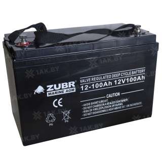 Аккумулятор ZUBR MARINE AGM (100 Ah,12 V) AGM 330x171x214/220 мм