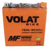 Аккумулятор VOLAT (30 Ah) 400 A, 12 V Обратная, R+ YB30L-BS YB30L-BS (GEL)Volat