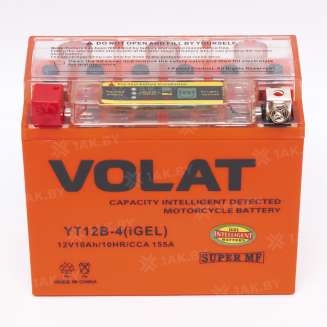 Аккумулятор VOLAT (10 Ah) 155 A, 12 V Прямая, L+ YT12B-4 YT12B-4 (iGEL) 5