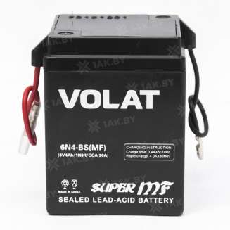 Аккумулятор VOLAT (4 Ah) 30 A, 6 V Прямая, L+ 6N4-BS 6N4-BS (MF) 3