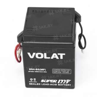 Аккумулятор VOLAT (4 Ah) 30 A, 6 V Прямая, L+ 6N4-BS 6N4-BS (MF) 4