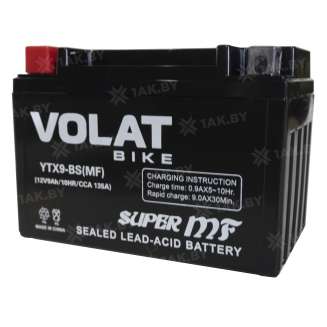 Аккумулятор VOLAT (9 Ah) 135 A, 12 V Прямая, L+ YTX9-BS YTX9-BS(MF) 4