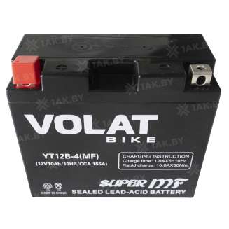 Аккумулятор VOLAT (10 Ah) 155 A, 12 V Прямая, L+ YT12B-4 YT12B-4 (MF) 3