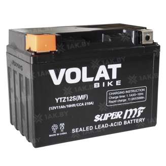 Аккумулятор для мотоцикла VOLAT (11 Ah) 210 A, 12 V Прямая, L+ YTZ12S YTZ12S(MF)Volat 3
